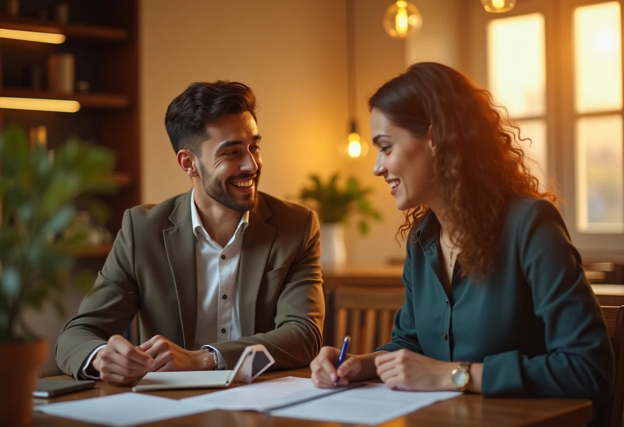 Discussing bank loan options