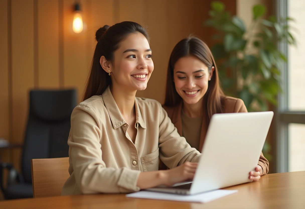 Lingkungan kantor modern yang nyaman