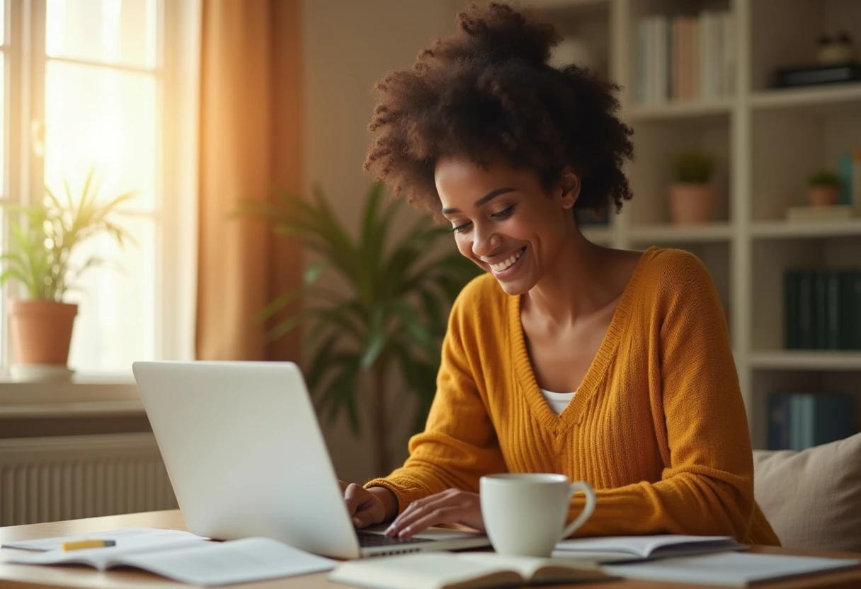 Freelancer reviewing loan options