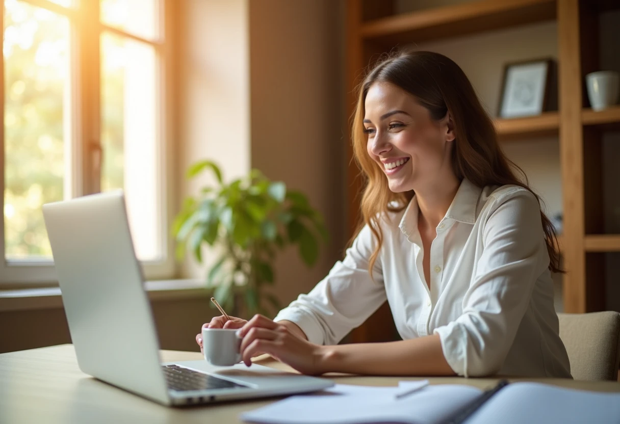 Person reviewing loan options